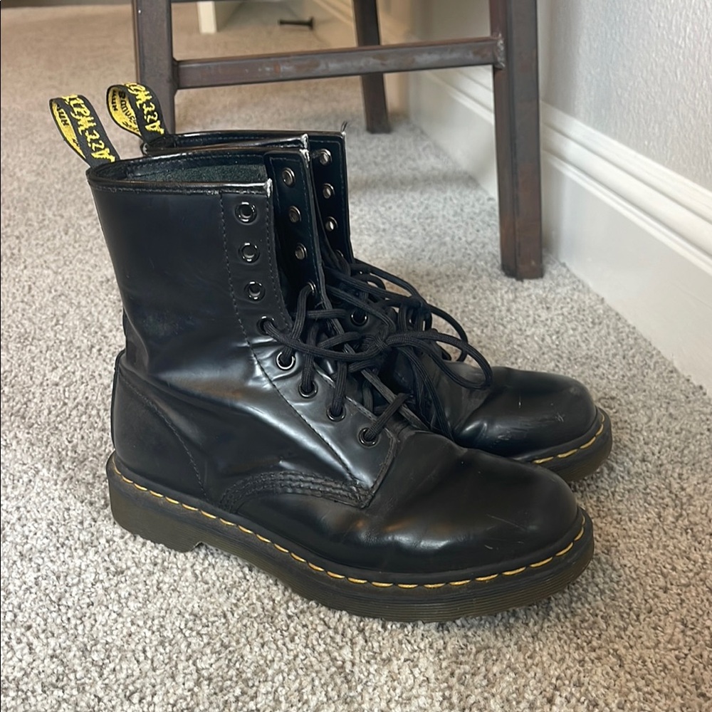 Dr. Martens Black Leather Boots